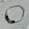 KIETIMOOR Greta Perlenarmband (Silber 925) Greta Pearl Rohsilber Armband