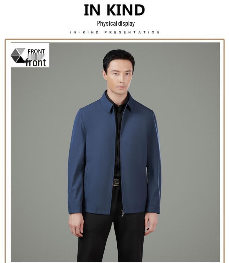 Men's Spring & Autumn Lightweight Classic Jacket for Middle-Aged & Elderly