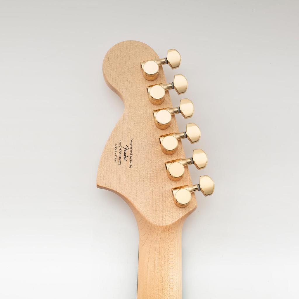Musiclily Pro Locking Guitar Square for Electric Gold 6-in-line Single-pin Tuners, (SQ), Stratocaster/Telecaster Guitars,