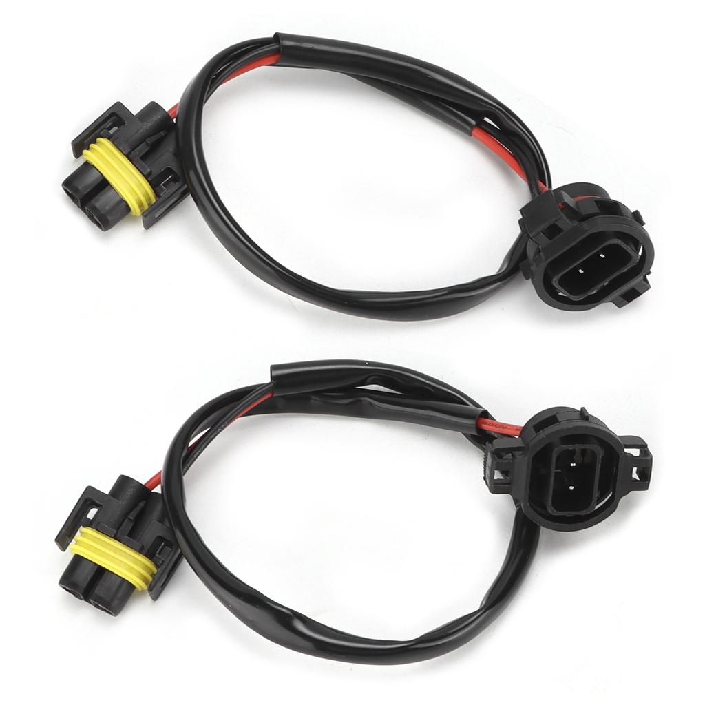 H16 5202 Male To H11 Female Pigtail Socket Headlight Fog Light Replacement for Wrangler JK JL