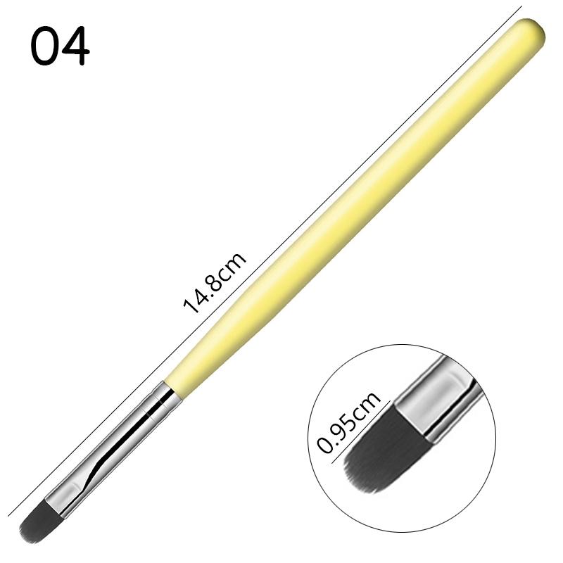 1 STÜCKE Nail art Pinsel Stift 3D Tipps Muster Phototherapie Acryl UV Gel Verlängerung Builder Beschichtung Malerei Stift DIY Maniküre Werkzeuge