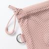 MUJI Polyester Double Zipper X 84769504 Case, Pink, Medium, Approx. 13.5 19cm,