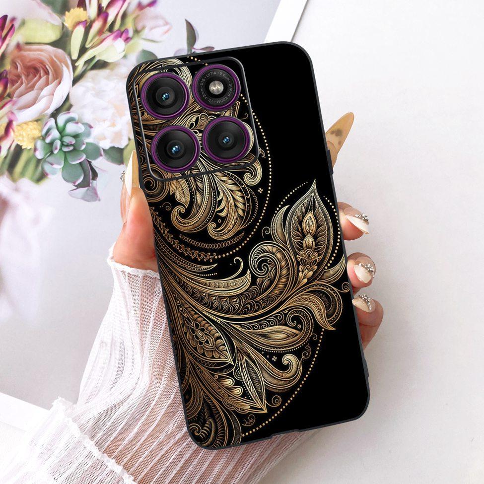 Case For Motorola Edge 60 Pro Cover XT2507-1 Fashion Cute Cat Funny Painted Bumper For Moto Edge 60 Pro Casing