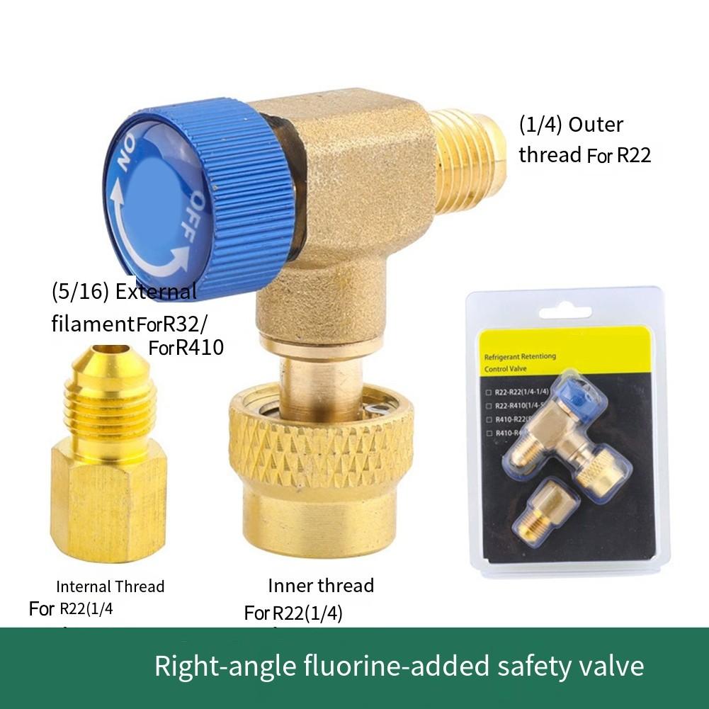 90° Right Angle Adapter Air Conditioning Safety Valve Easy DIY Installation