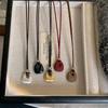 Fashion Metal Square Bag Shaped Pendant Necklaces for Women Men New Korean Style Casual Long Necklaces Daily Jewelry Accessories