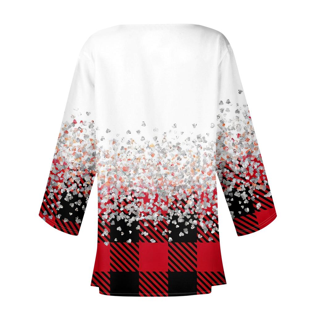 Dámský ležérní módní kabát s vánočním potiskem, lehká bunda střední délky, kardigan