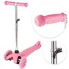 Pink Adjustable Three-Wheel LED Light-Up Kids Scooter