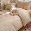 Lace Plaid Duvet Cover Set, Suitable for Bedrooms, Hotels, and  Dorms (1 Duvet Cover + 2 Pillowcases), (Inner Core Not Included)