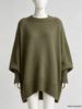 Women's 2025 European & American Autumn/Winter Round Neck Knit Pullover - Loose, Lazy Style, Solid Color