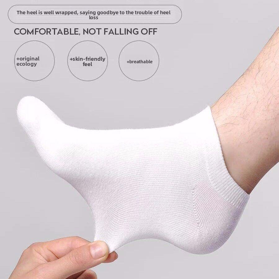 3/5/10 Unisex Boat Socks – Invisible, Moisture-Wicking, Odour-Resistant, Lightweight, Solid Colour, Breathable Summer Sports Socks