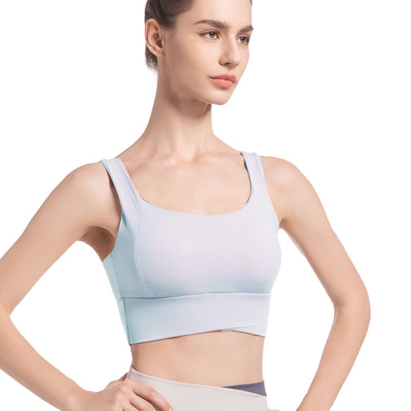 High-Impact Women's Sports Bra: Shockproof, Anti-Sag, Vest-Style with Beautiful Back Design for Yoga and Running