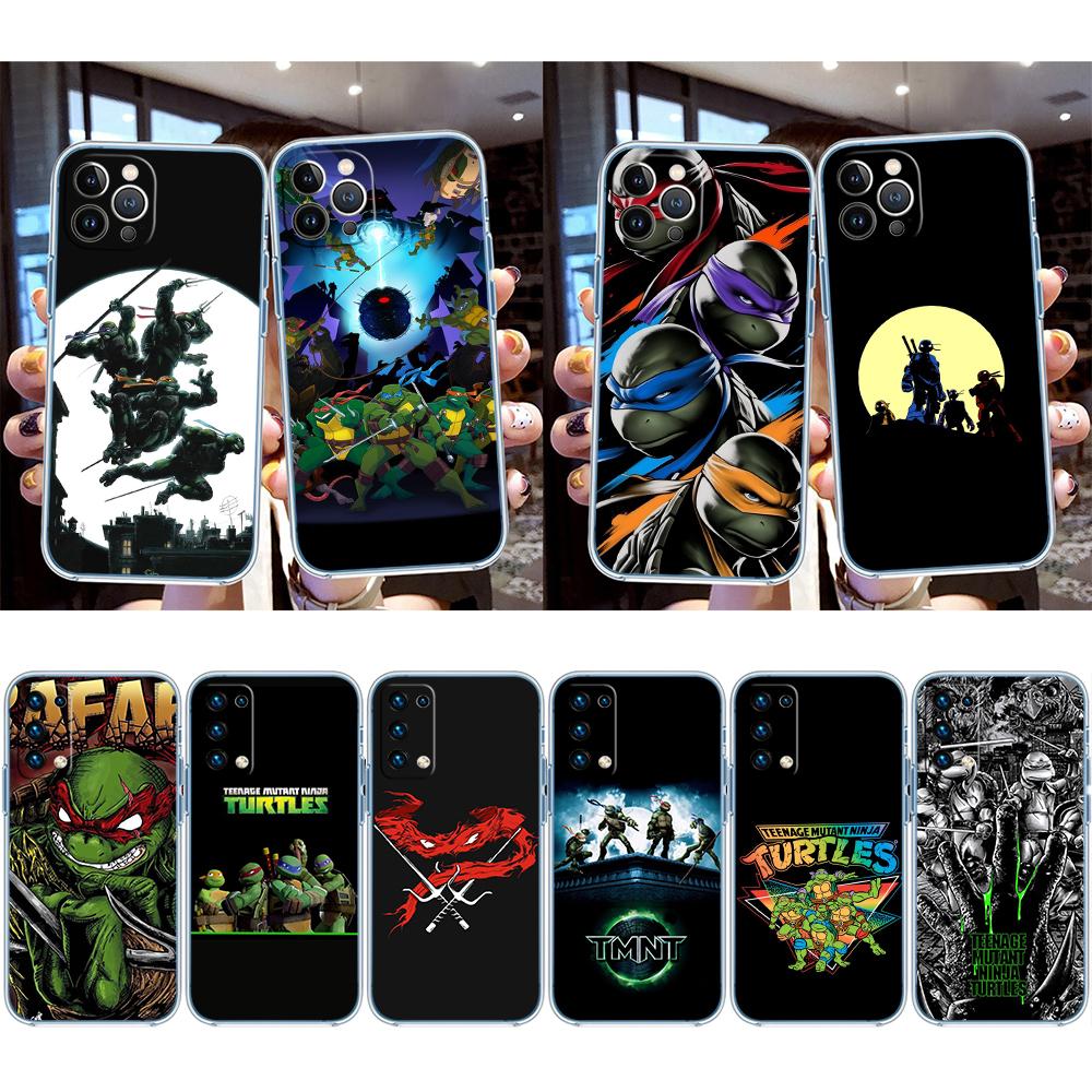 RE61 TMNT Transparent Phone Case for Samsung Galaxy A04 A04S A14 A23 A34 A54 M23 M33 M52 M53