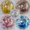 Inflatable Glitter Beach Ball Pvc Floatable Confetti Beach Ball Toy For Swimming Pool Beach Party