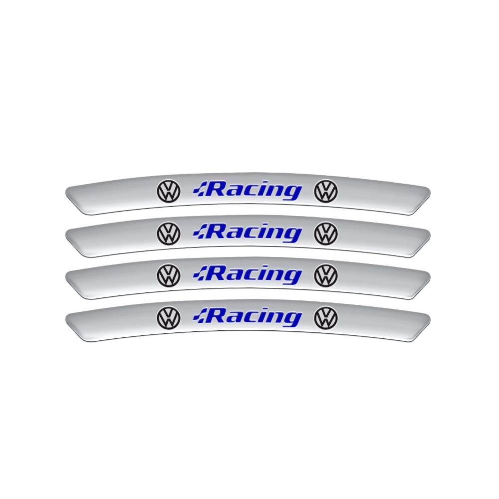 

2026 New For VOLKSWAGEN VW 3D Aluminum Car Wheel Rim Sticker Badge Decoration Accessorie For Volkswagen VW Golf Passat B6 Jetta
