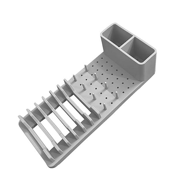 Faltbare rutschfeste Geschirrtrockenmatte Mehrzweck-Silikon-Geschirrtrockenständer Aufbewahrungshalter Hitzeschutz-Untersetzer Küchenutensilien