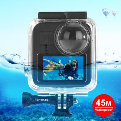 PULUZ 45m wodoodporna obudowa do nurkowania pod wodą dla GoPro MAX, z podstawowym mocowaniem i śrubą z klamrą