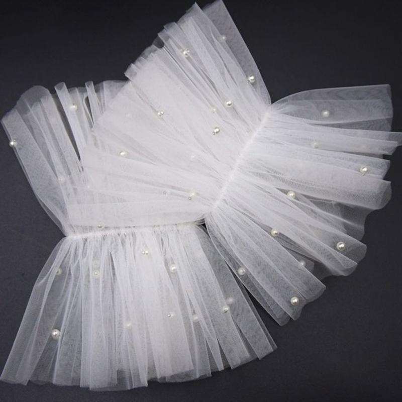 Damen Tüll Armstulpen Kostümzubehör Weiße Spitze Armstulpen für Damen Kostümzubehör