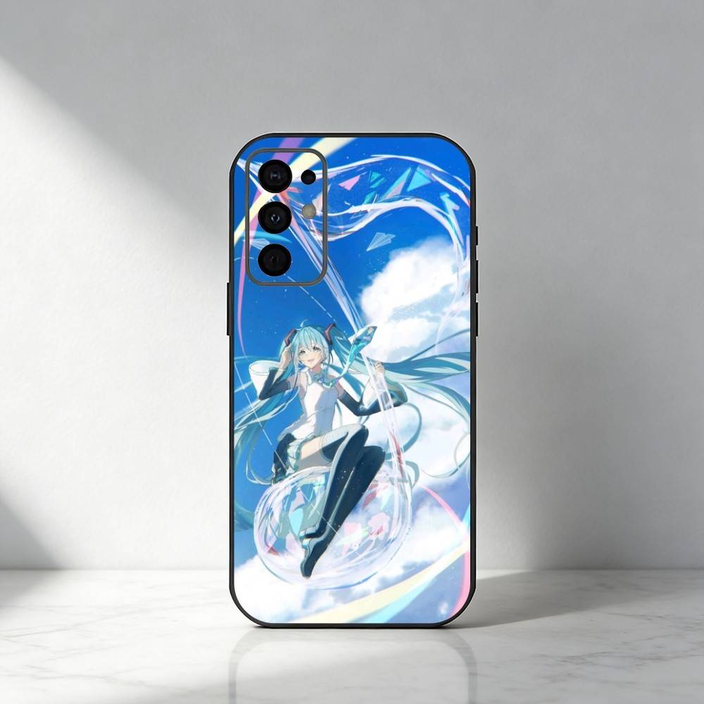 Avatar M-Miku Phone Case For Samsung S25,S24,S21,S22,S23,S30,Ultra,S20,Plus,Fe,Note,5G Black Cover