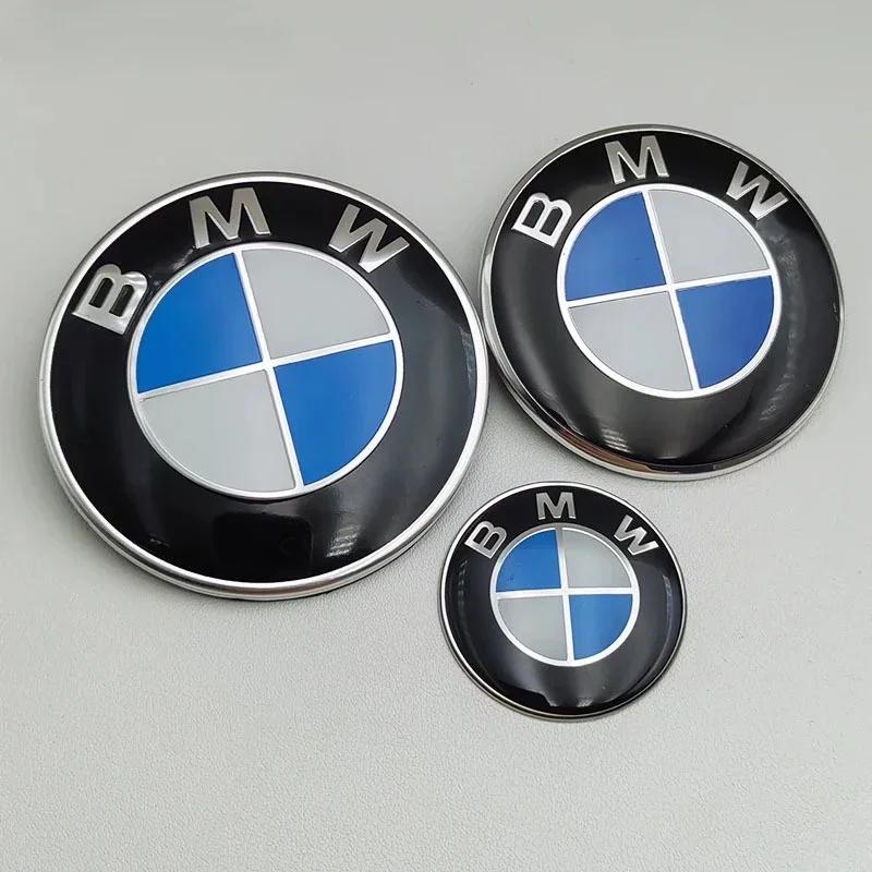 

For BMW Hot 2025 BMW GROUP 3Pcs 45MM 74MM 82MM Steering Wheel Car Front Hood Badge Rear Trunk Emblem For BMW E36 E64 F10 F30 F32 82-74-45