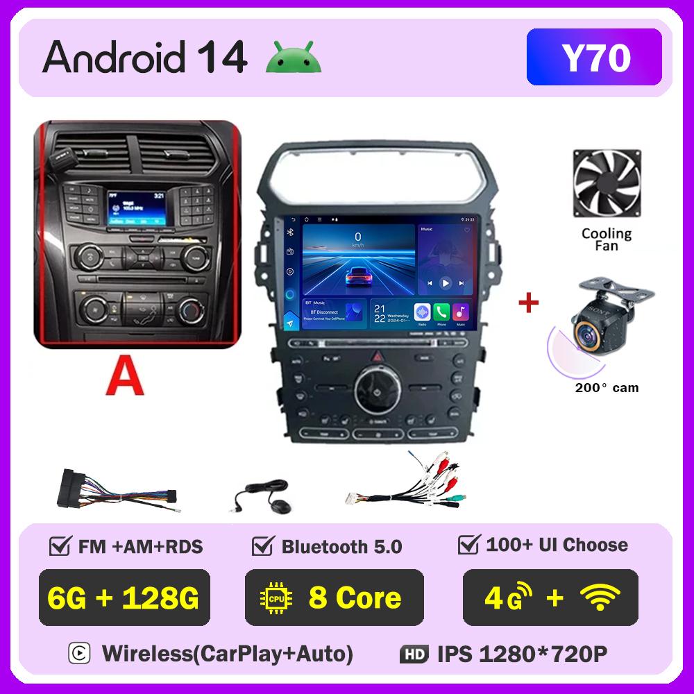 For Ford Explorer 5 2011 - 2019  Car Radio Player Car Carplay Screen Autoradio Mirror Link Car Intelligent Systems Touch Screen