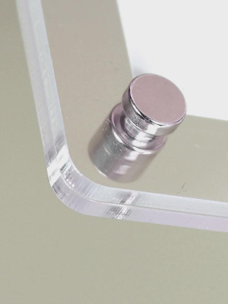 6" Double-Sided Acrylic Photo Frame Stand, Transparent Wall Hanging for Postcards & A4 Posters.