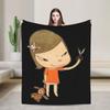 Nara Flannel Blankets Yoshitomos Creative Throw Blanket for Home 200x150cm Quilt,