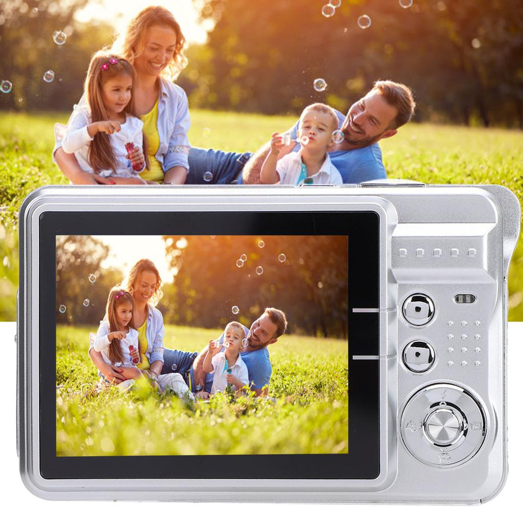 Digital Camera 48MP 4K 8x Zoom 20 Filters 2.7 Inch Screen Anti Shaking Rechargeable Portable Compact Camera for Kids Students