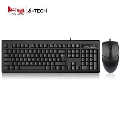 Combo de Teclado e Mouse com Fio A4TECH