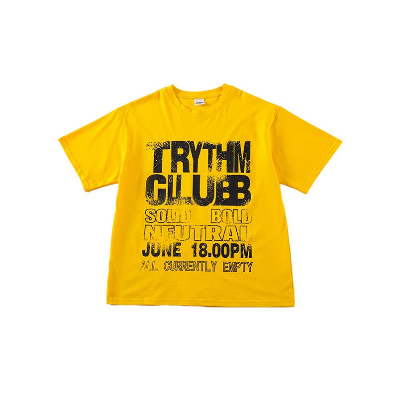 Trendiges Streetdance-Performance-Kostüm für Kinder - Gelbes Hip-Hop-Jazz-Outfit für Jungen und Mädchen