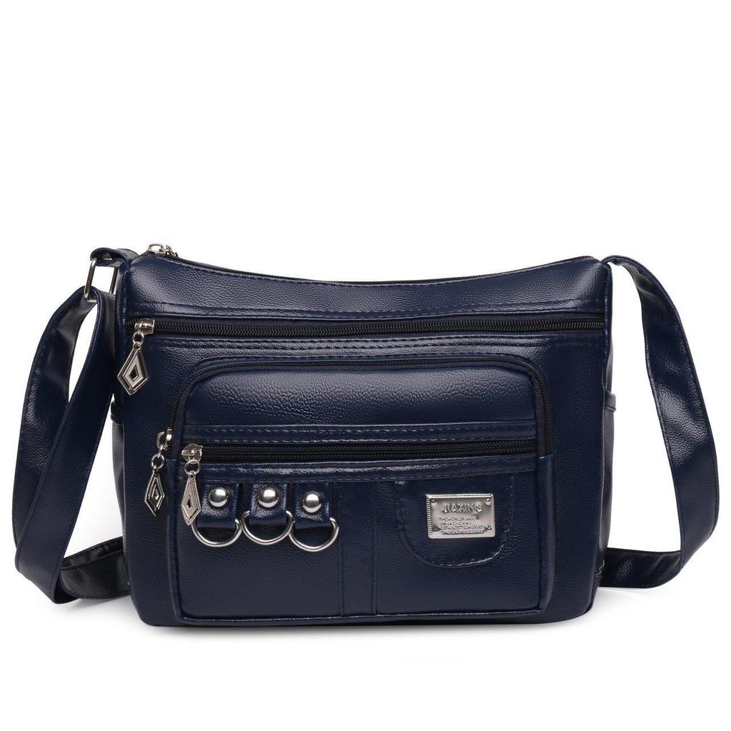 Fashionable Casual Shoulder Bag, Handbag, Multi-layer Large Capacity Crossbody Bag, Commuting Bag