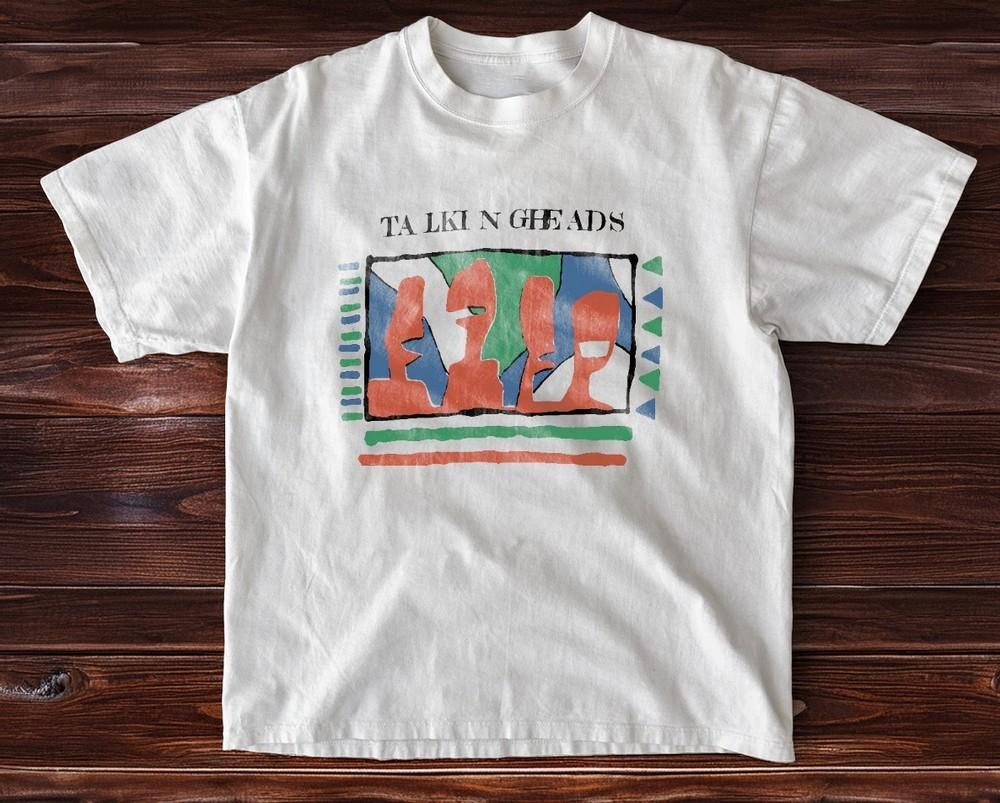 Talking Heads 80s Retro Unisex TShirt Size S5XL White Cotton Tshirt Unisex T-Shirt XXXXL