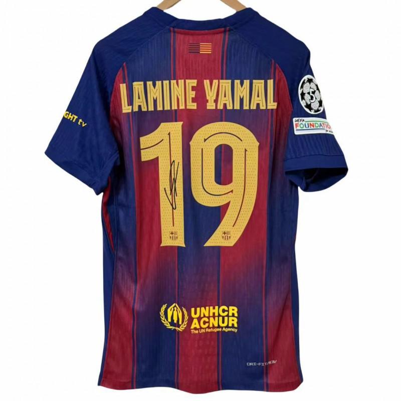 2025-2026 Authentisches Unterschriften-Fußballtrikot Herren Damen Kurzarm Fußball-Kit Mbapp Yamal Saka Dembl Vincius Rice