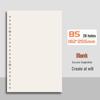 B5 blank refill 80g paper