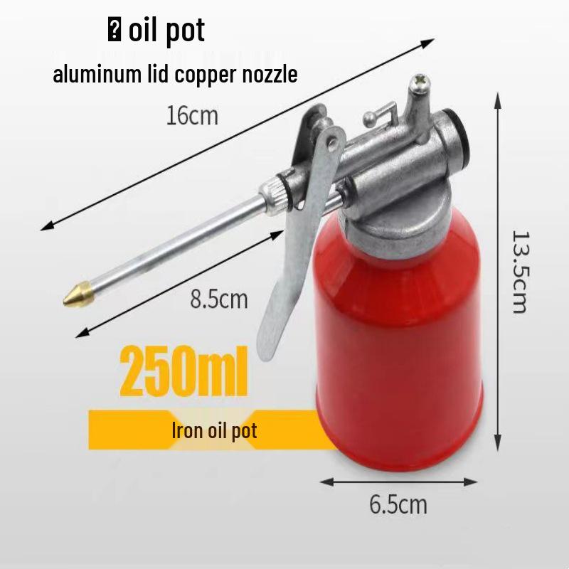 High-Pressure Transparent Plastic Oil Can with Long Nozzle