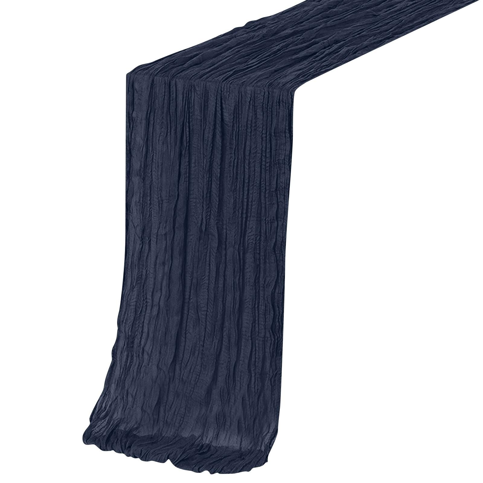 

Скатерть в стиле бохо, ткань для скатерти, скатерть для свадебного декора 300 * 90 см One Size тёмно-синий