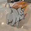 Cute 3D Printed Bread Bag Clip Novelty Cat Butt Snack Bag Sealing Clip Kitchen Gadget Food Storage Bag Clip For Cat Lovers