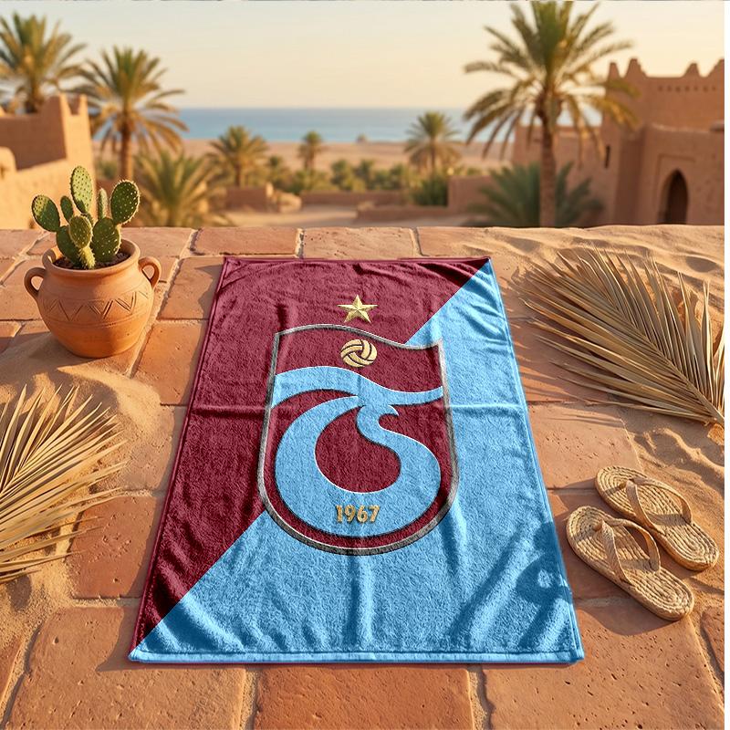 Trabzonspor FC Print Mikrofaser Strandtuch Schnelltrocknend Saugfähig Großes Handtuch für Strand Schwimmen Reisen