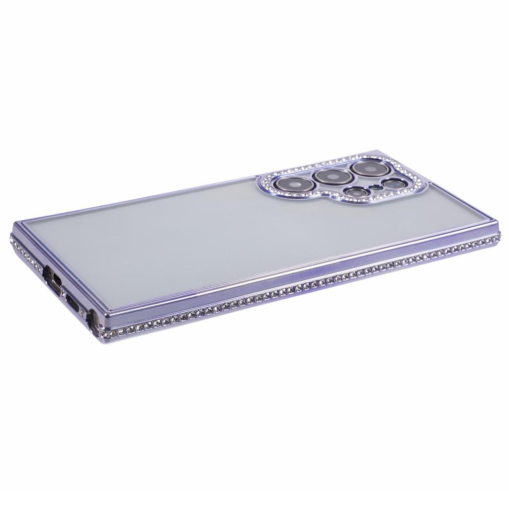 For Samsung Galaxy S22 Ultra 5G Case Bling Rhinestones Soft TPU Phone Cover