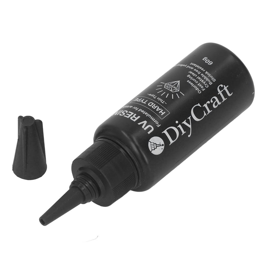 UV Glue High Transparency Odorless Yellowing Resistant Fast Curing Speed DIY UV Resin Glue Clear