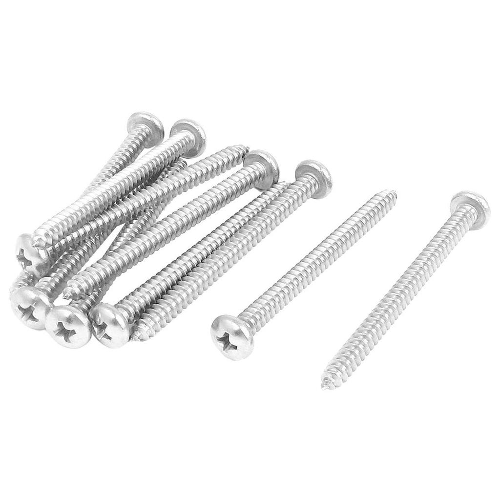 3 mm M2 M3 M4 M5 M2.5 M6 M8 M5 M6 M8 de acero inoxidable 304 cabeza grande plana de la cruz Tornillo Tuerca Junta 10Pcs M2