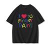 Valentinstag Partner Outfits Ich liebe es, mit den Fingern zu malen Ich bin Farbe T-Shirt Niedliches Herz Bunter Buchstaben Design Partner Shirt