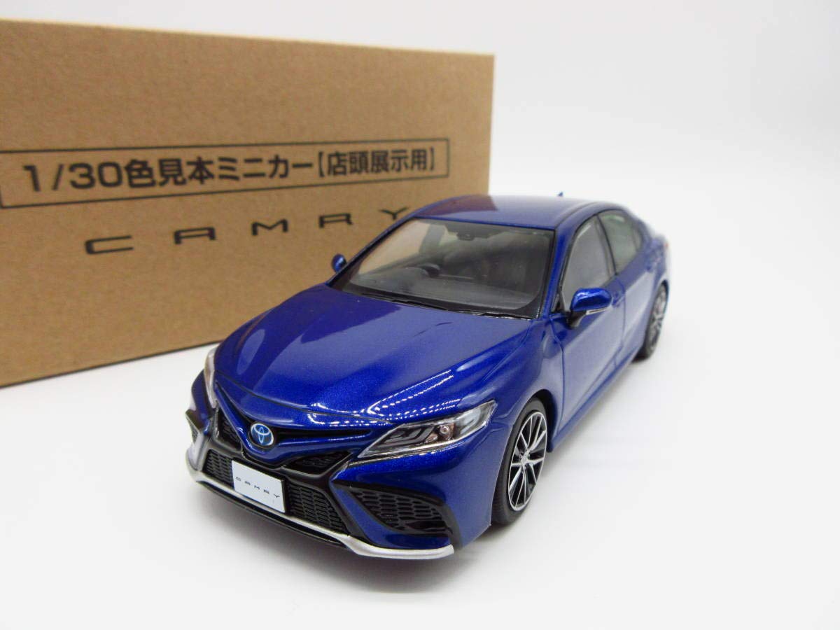 

Toyota New Camry WS Late 2021 Not for sale Color sample Minicar Dark Blue Mica Metallic 1/30