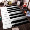 Klaviertastatur Design Teppich für Wohnzimmer oder Musikstudio Dekor Geeignet für den Einsatz als Anti-Rutsch-Matte für Wohnzimmer Schlafzimmer Sofas