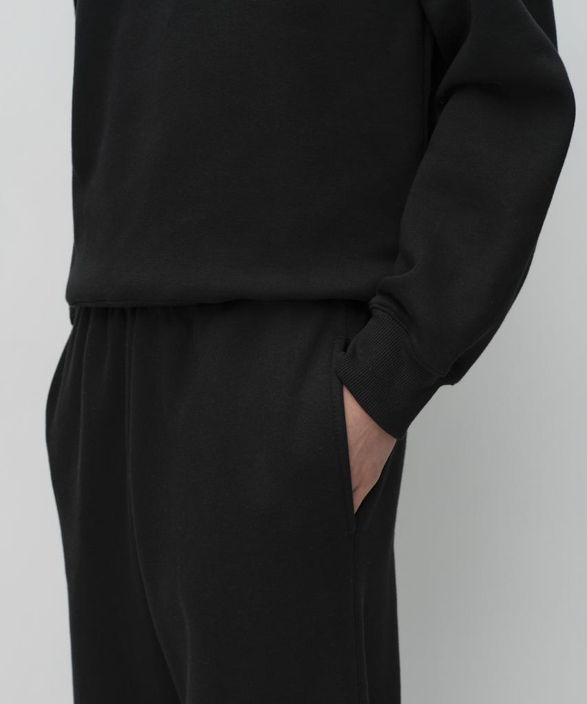 MUSINSA STANDARD Fleece-Lined Lounge Sweatpants [Black]