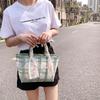 Simple Design Straw Bags for Women Artisanal Bohemian Style Beach Summer Fashion Package Bucket Tote Bags