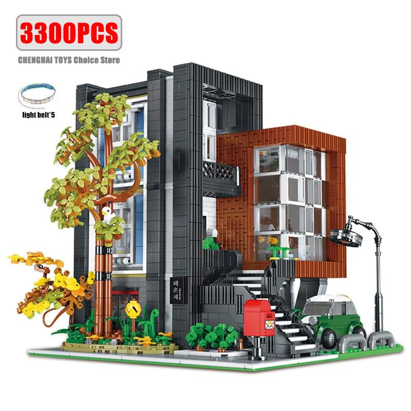 Moc-107015 First-Class Creative Expert  Hea-On-Jea  Superior-Grade Villa Superior-Grade Modular Urban-District Assembly Design High-Standard