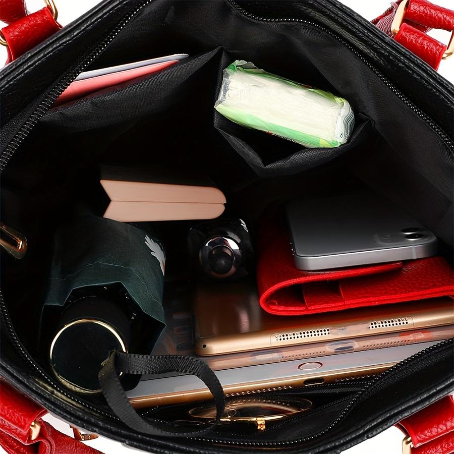 Fashion Top Handle Satchel, Trendy Crossbody Bag, Women's Casual Handbag, Shoulder Bag & Purse