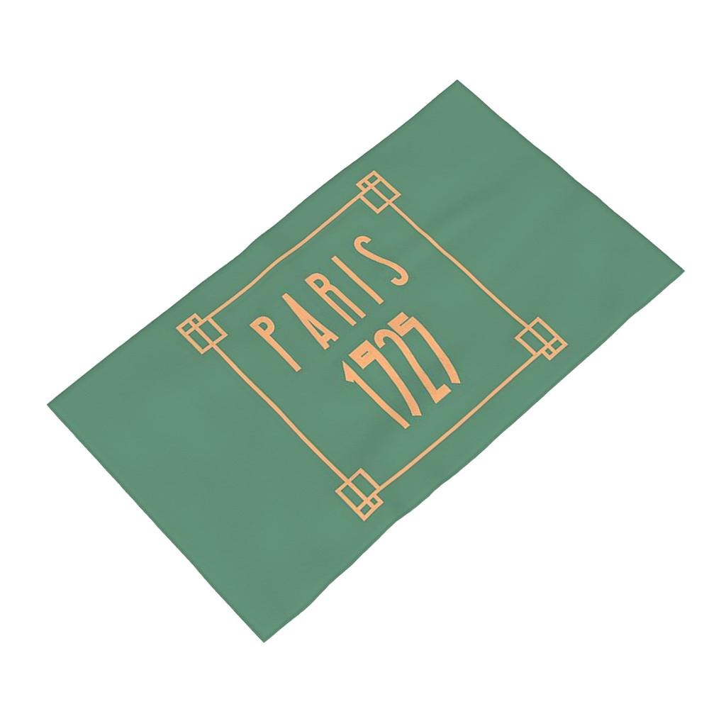 Art Deco Design in Green Soft Face Towel Quick Dry Pool Bath Cotton Towels Absorbent Quick