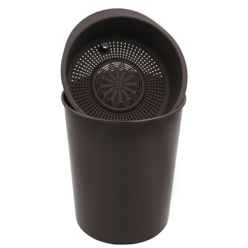 Lidless Plastic Tea Dregs Separation Bin