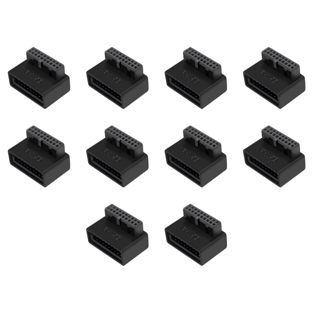 5/10Pcs USB 3.0 19P 20P Connector 90 Degree PC Motherboard Chassis Front Seat Converter High Speed Signal Lossless Transmission